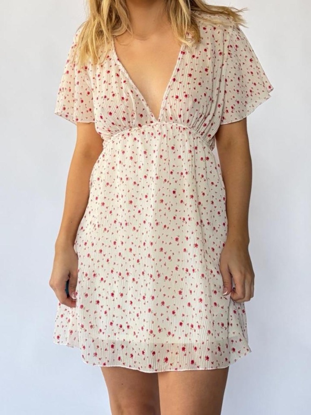 Floral Mini Dress Sundress Medium Forever 21